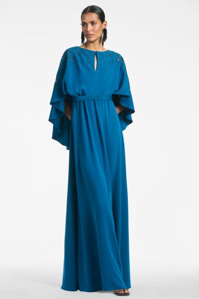 Women Wren Gown - Moroccan Blue Sachin & Babi Gowns