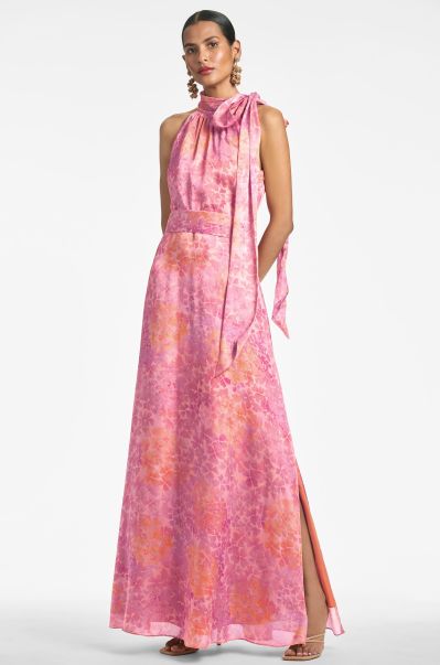 Kayla Gown - Pastel Sunset Hydrangea Women Gowns Sachin & Babi