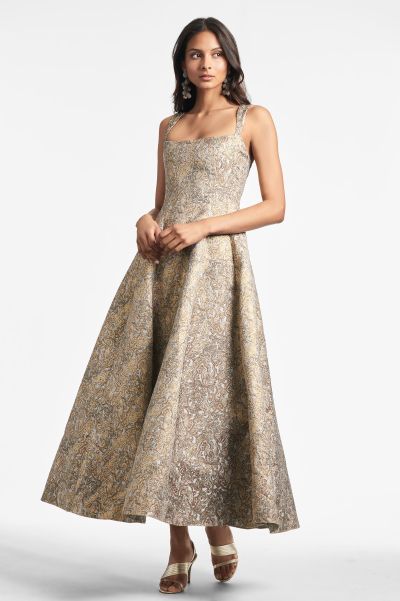 Gowns Audrey Gown - Gilded Floral Women Sachin & Babi