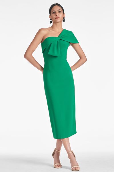 Women Sandra Dress - Cadmium Green Sachin & Babi Dresses