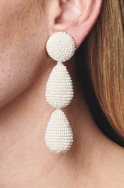Arielle Earrings - Smooth Beads Earrings Sachin & Babi Women