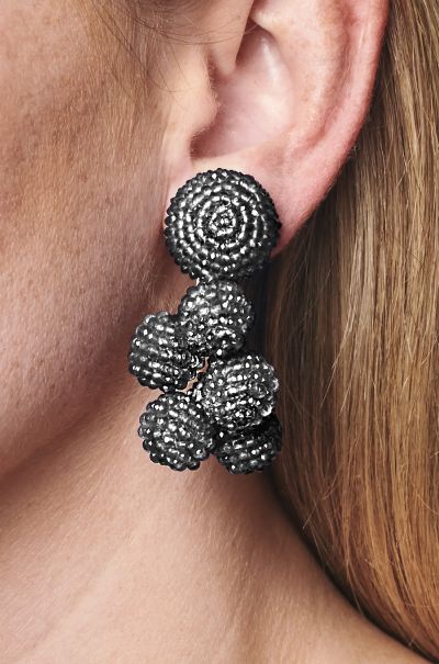 Sachin & Babi Earrings Women Mini Coconuts Earrings - Metallic Faceted Beads