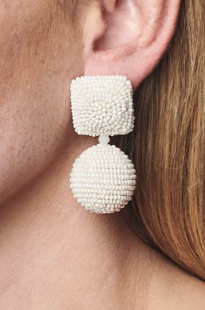 Lydia Earrings - Smooth Beads Sachin & Babi Earrings Women