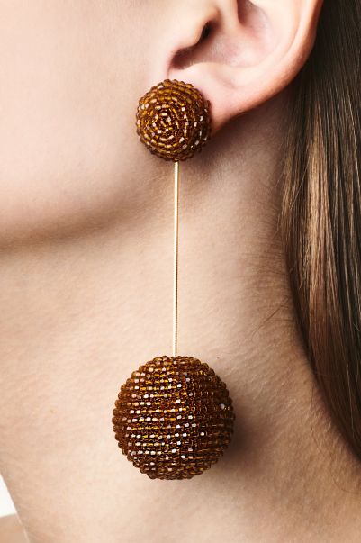 Women Aria Earrings - Faceted Beads Earrings Sachin & Babi