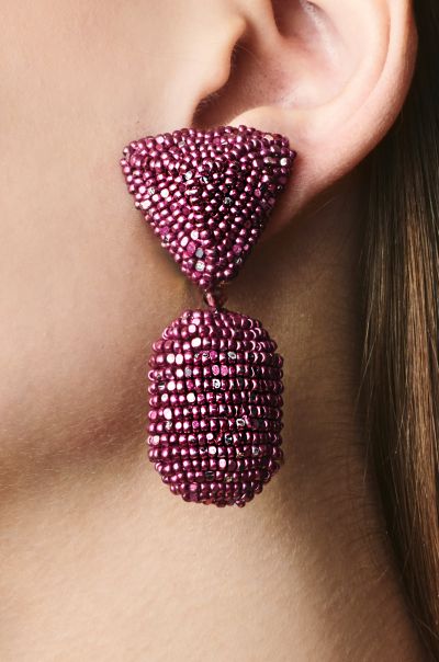 Earrings Chrystie Earrings - Metallic Faceted Beads Women Sachin & Babi