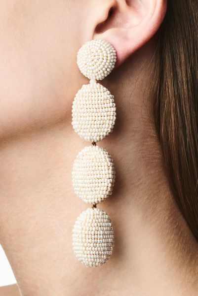 Natalie Earrings - Smooth Beads Sachin & Babi Women Earrings