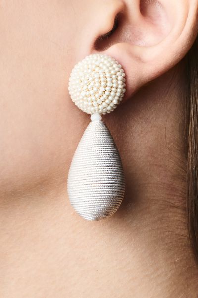 Women Sachin & Babi Lottie Earrings - Smooth Beads / Thread Earrings