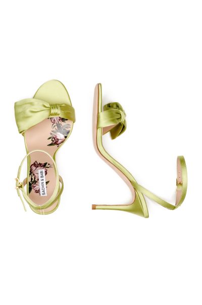 Chelsea Obi-Bow Open Toe - Lime Green Sachin & Babi Women Shoes