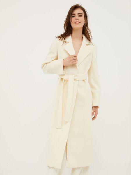 Cheap Purelong Wool-Drap Midi Coat Women Wool White Coats And Trench Coats Max&Co
