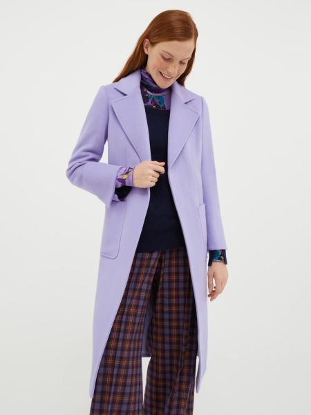 Max&Co Women Classic Runaway Wool Coat Lilac Coats And Trench Coats