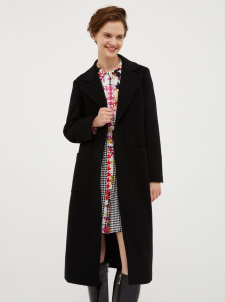 Runaway Wool Coat Max&Co Black Premium Women Coats And Trench Coats