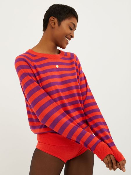 Women Clearance Cyclamen Sweaters And Cardigans Max&Co Merino Wool Jumper