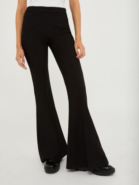 Women Suits Nourishing Flared Canvas Trousers Max&Co Black