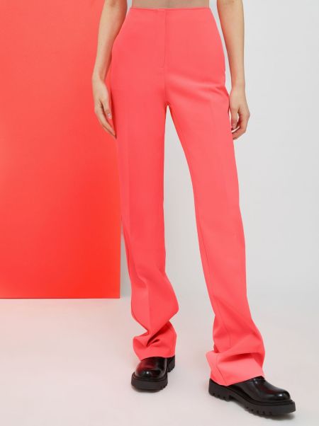 Free Women De-Coated With Anna Dello Russo Straight-Fit Trousers Max&Co Suits Shocking Pink