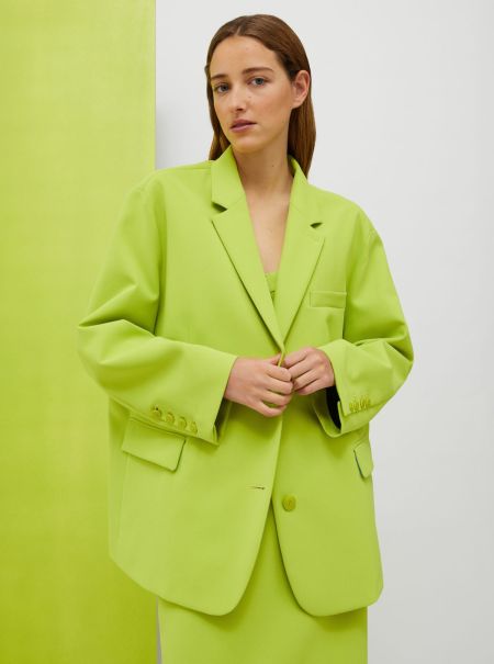 Max&Co De-Coated With Anna Dello Russo Oversized Blazer Suits Women Eclectic Acid Green