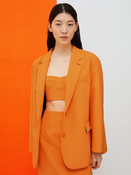 Suits De-Coated With Anna Dello Russo Oversized Blazer Price Meltdown Max&Co Women Mandarin