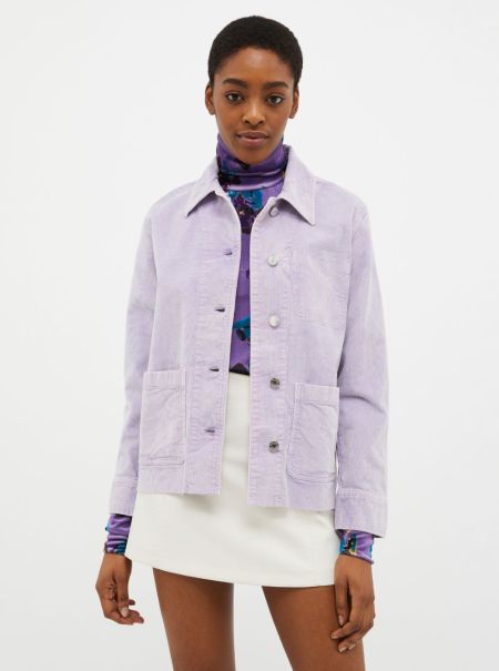 Needlecord Jacket Lilac Women Suits Trendy Max&Co