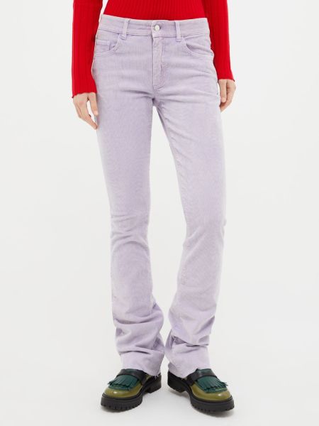 Cost-Effective Max&Co Women Lilac Suits Low-Rise Bootcut Trousers