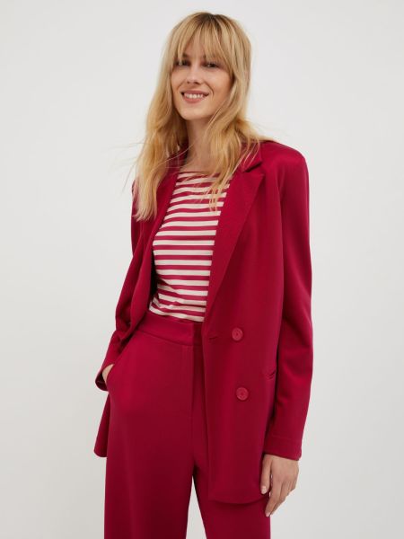 Double-Breasted Blazer Suits Max&Co Robust Women Burgundy