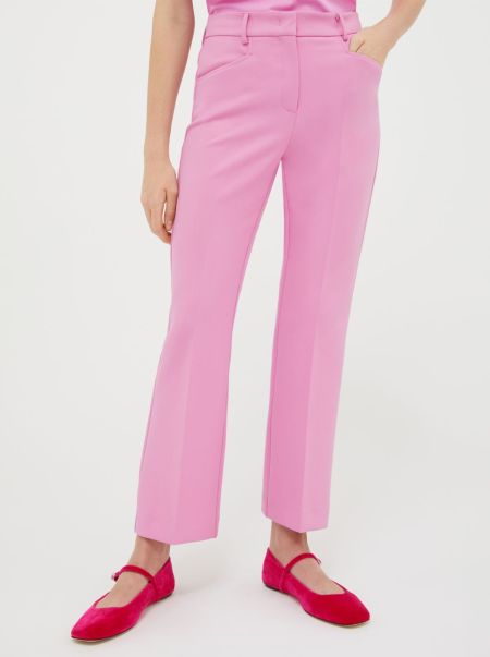 Double Cloth Trousers Old Rose Women Max&Co Suits Classic