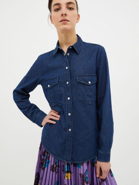Shirts And Tops Women Timeless Navy Blue Denim Shirt Max&Co