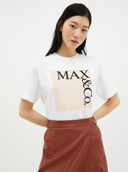 Budget-Friendly Wisteria Women Sweatshirts And T-Shirts Logo-Print T-Shirt Max&Co