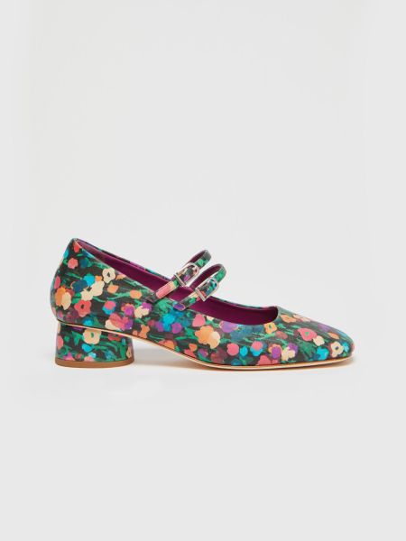 Fuchsia Max&Co Women Printed Nappa-Leather Mary Janes Shoes Opulent