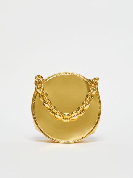 Bags User-Friendly Women Gold Max&Co De-Coated With Anna Dello Russo Metallic Dot Bag