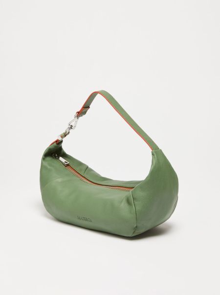 Nappa-Leather Hug Bag Green Max&Co Bags Women Fresh
