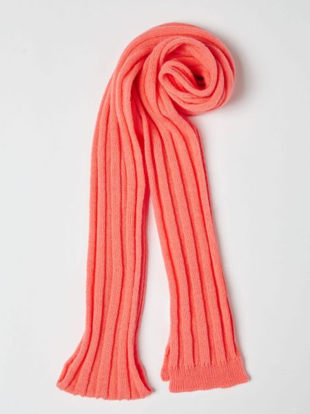 De-Coated With Anna Dello Russo Ribbed Scarf Scarves And Hats Expert Women Max&Co Pink