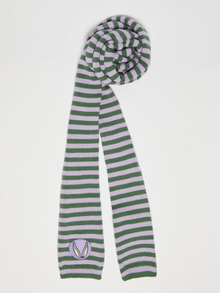 Scarves And Hats Women Lilac Striped Scarf Max&Co. With Looney Tunes Sale