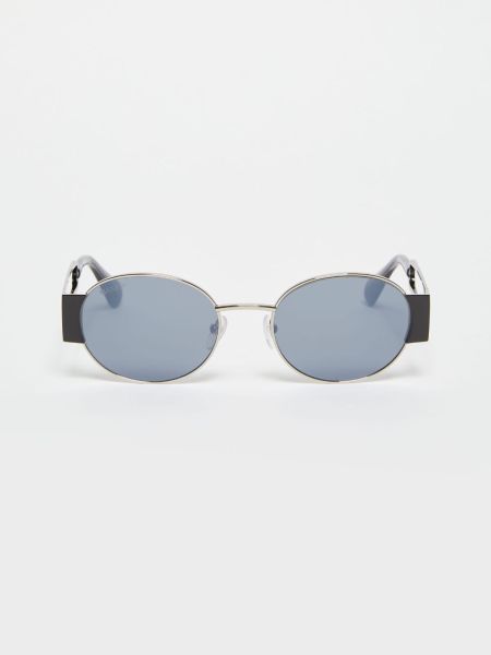 Women Oval Metal Glasses Eyewear Dark Grey Max&Co Chic