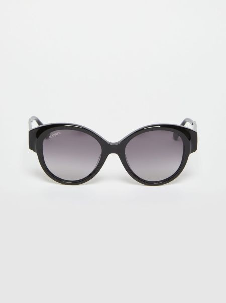 Practical Max&Co Oversized Butterfly Glasses Eyewear Women Black